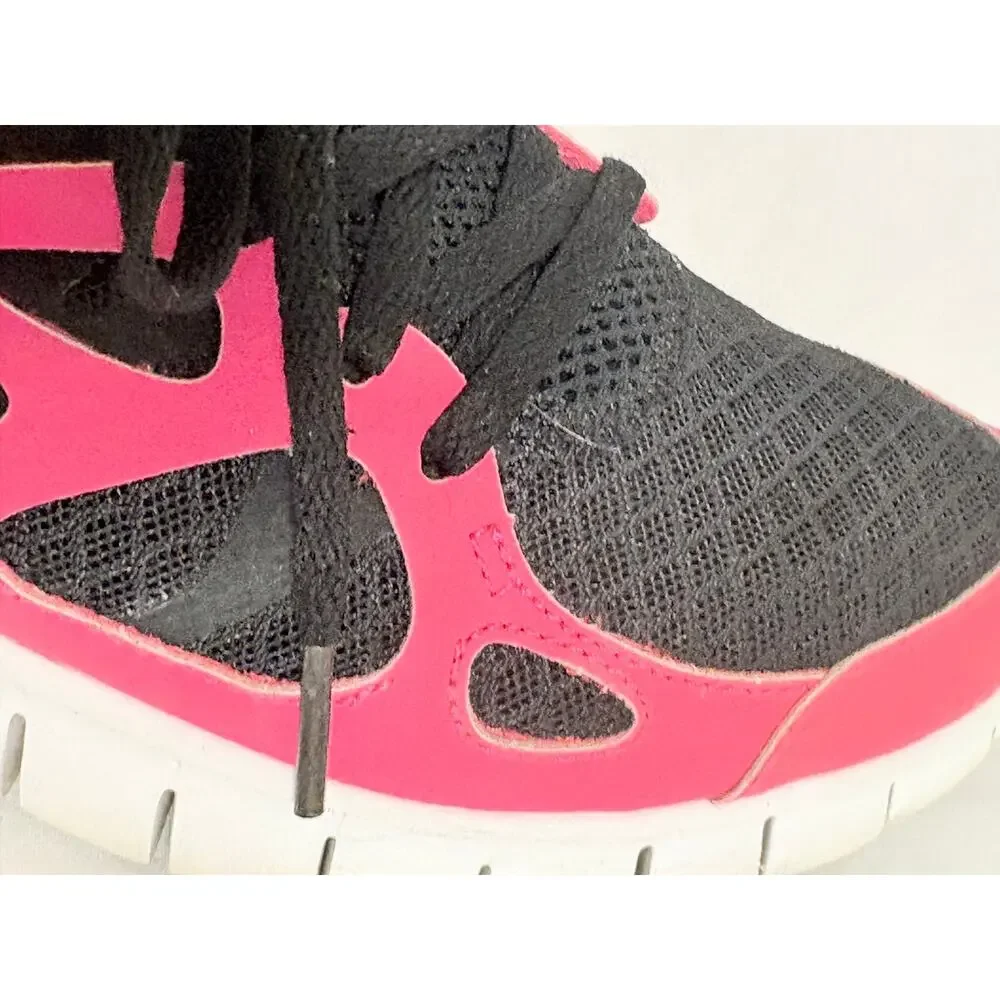 Nike Free Black Pink Running Shoes Size 6.5